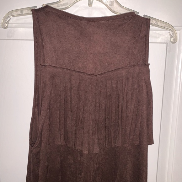 Fringed Brown cardigan - Picture 4 of 7
